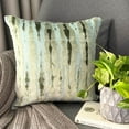 thumbnail image 1 of Sage & Gray Decorative Throw Pillow Covers 26"x26" | Modern Velvet Cushion Cover Abstract | Abstract Pattern Pillowcases for Couch, Sofa Bedroom & Living Room, Modern Home Décor - Grudge Haze, 1 of 9