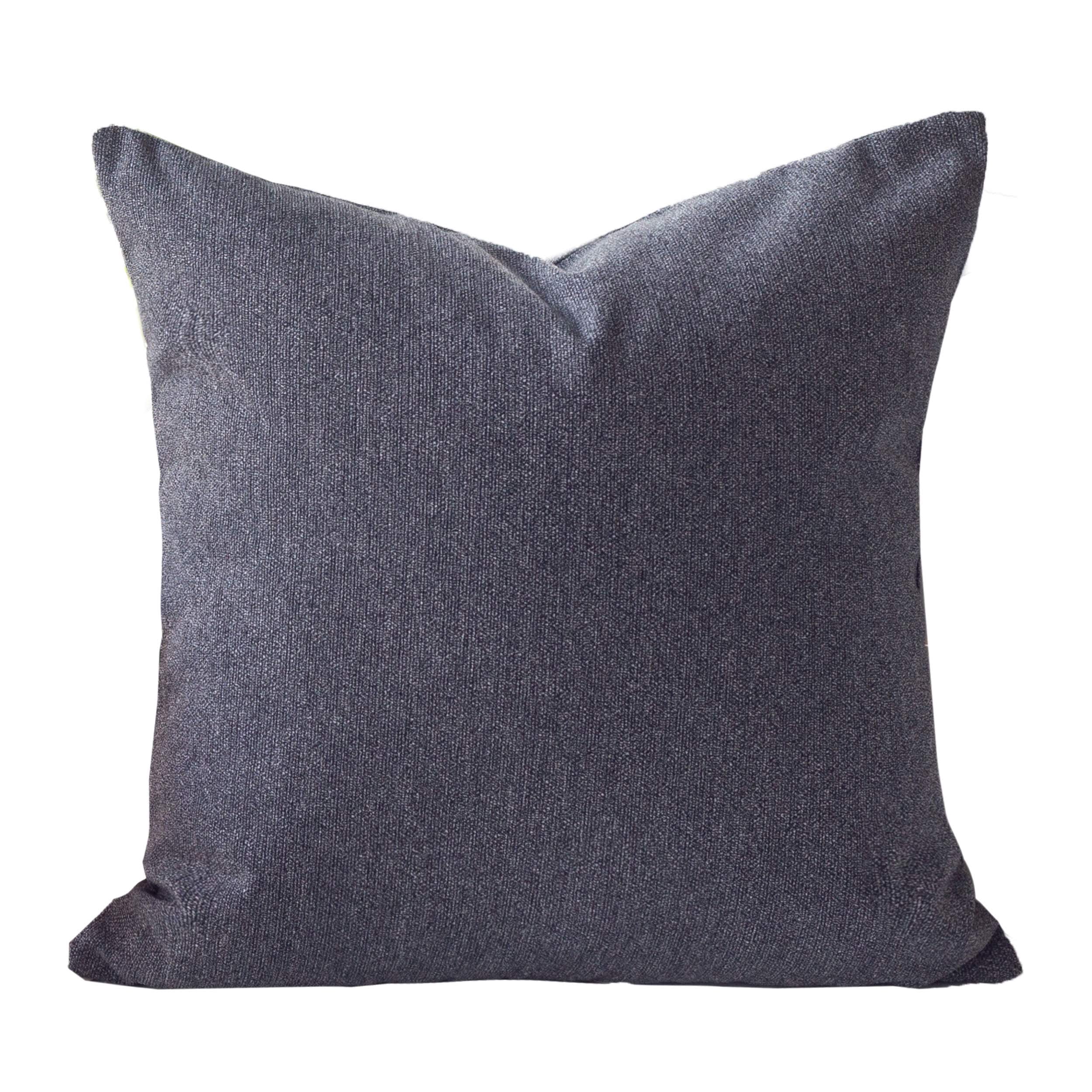 Sage Gray Square Outdoor Throw Pillow