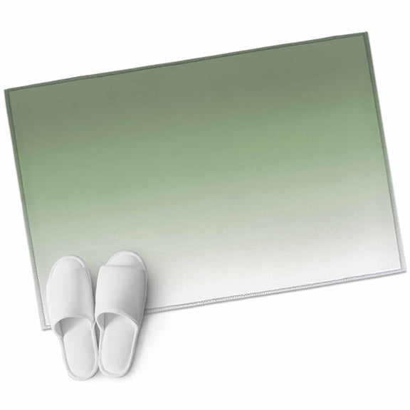 Sage Green 2'x3' Washable Rug, Farmhouse Sage Green Ombre Non-Slip Soft Doormat Area Rugs for Entrance Bathroom Bedsides, Carpet for Kitchen Bedroom, Entryway Floor Mat