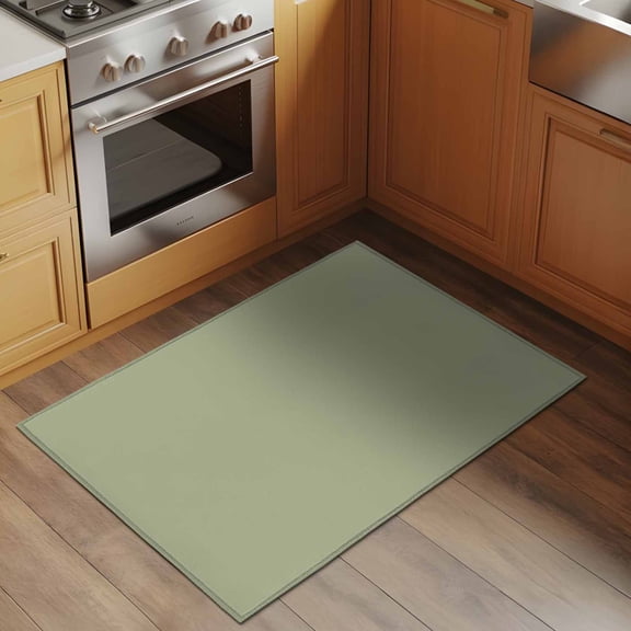 Sage Green 2x3 Rug for Entryway Front Door Kitchen Sink Area, Solid Color Low Pile Washable Non Slip Rectangle Area Rug