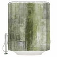 thumbnail image 1 of Sage Green Abstract Shower Curtain, 72" x 72", Vintage Graffiti Mottled Texture Waterproof Bathroom Curtain Washable Shower Curtain Set with 12 Hooks, 1 of 6