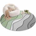 Sage Green Area Rug 6', and Grey Ombre Stripes Geometric Color Gradient ...