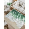 thumbnail image 1 of Sage Green Area Rug for Bedroom 3x5 Ft Ocean Wave Coastal Beach Seaside Scenery Abstract Super Soft fuzzy Throw Rug Non-Slip Fluffy Plush Indoor Floor Carpet for Living Room Nursery Home Decor, 1 of 8