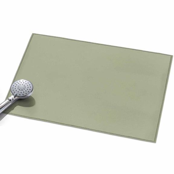 Sage Green Area Rug, Solid Color Non-Slip Felt Rubber Backing Rectangle Indoor Carpet Washable Rugs for Living Room Bedroom 2x3ft