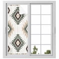 thumbnail image 1 of Sage Green Aztec Window Privacy Film, Southwest Boho Ethnic Chic Motifs Static Cling UV Sun Blocking Heat Control Window Tint Day and Night, Non-Adhesive One Way Windows Privacy Cover 23.6''x59'', 1 of 7