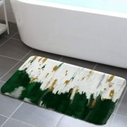 Sage Green Bath Mats Rugs For Bathroom, Modern Abstract Mid Century Flannel Bathroom Floor Mat Bath Shower Rug, Contemporary Art Non Slip Doormat Mat Bathroom Accessories Decor
