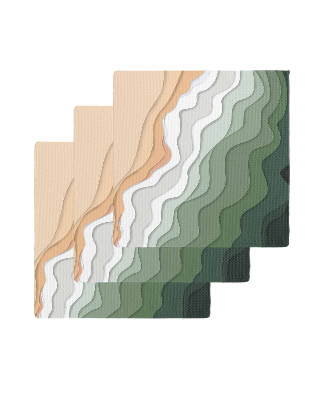 evergreen woven dish towels, set of 3 main image 0