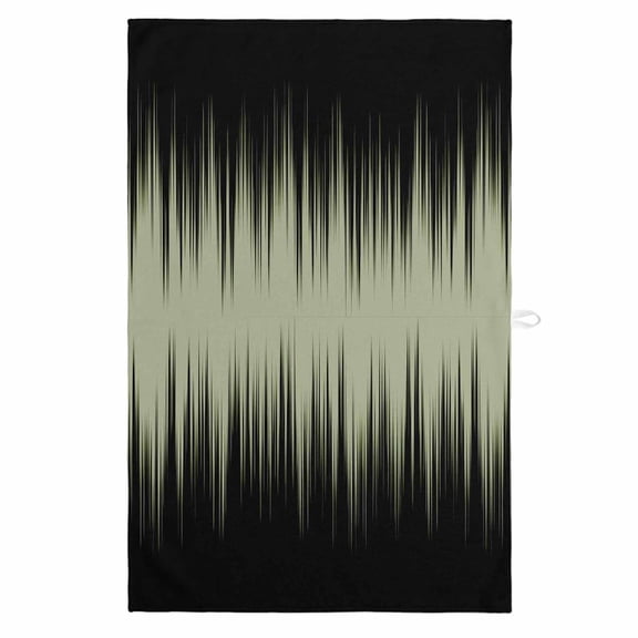 Sage Green Black Ombre 1 Pack Kitchen Towel, Water Absorbent Dish Towel, Modern Abstract Striped Gradient Decorative Hand Towels - Quick Drying Cloth for Cooking Baking, 18x28 Inch