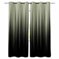 thumbnail image 1 of Sage Green Black Ombre Blackout Curtains 96 Inch Length 2 Panels Set, Modern Abstract Striped Gradient Full Shading Curtains for Windows, Blackout Curtains for Bedroom Living Room 52"x96", 1 of 8
