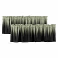 thumbnail image 1 of Sage Green Black Ombre Curtain Valances for Windows, Kitchen Valance Window Treatments Panel 2 Pack, Modern Abstract Striped Gradient Rod Pocket Short Curtains for Bathroom Bedroom 42 x 18 Inch, 1 of 8