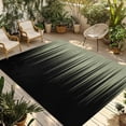 thumbnail image 1 of Sage Green Black Ombre Outdoor Rug for Patio/Deck/Porch, Non-Slip Large Area Rug 6 x 9 Ft, Modern Abstract Striped Gradient Indoor Outdoor Rugs Washable Area Rugs, Camping Rug Carpet Runner, 1 of 8