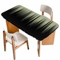 thumbnail image 1 of Sage Green Black Ombre Table Cloths for 6 Foot Rectangle Tables, Modern Abstract Striped Gradient Patio Waterproof Elastic Fitted Tablecloths, Washable Rectangular Table Cover for Camping, 1 of 8