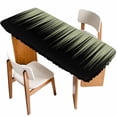 thumbnail image 1 of Sage Green Black Ombre Table Cloths for 8 Foot Rectangle Tables, Modern Abstract Striped Gradient Patio Waterproof Elastic Fitted Tablecloths, Washable Rectangular Table Cover for Camping, 1 of 8