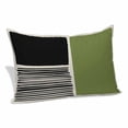 thumbnail image 1 of Sage Green Black Pillow Covers, Linen Long Throw Pillow Case, Farmhouse Striped Modern Abstract Art Holiday Pillow Protector Decorative Cushion Cover for Living Room/Bedroom 20" x 30", 1 of 8