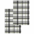 thumbnail image 1 of Sage Green Black Plaid Kitchen Dish Towels for Drying Dishes Set of 2, Farmhouse Green Black Checkered Waffle Weave Microfiber Hand Tea Bathroom Towels Quick Dry & Absorbent Towel 15.7x23.6, 1 of 1
