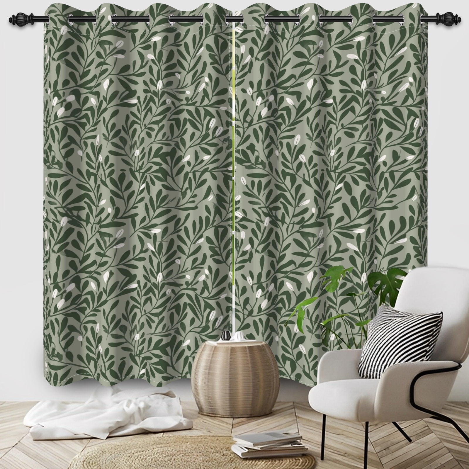 Blackout Curtains Sage Greennull