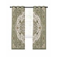 thumbnail image 1 of Sage Green Blackout Curtains, Light Blocking Print Window Curtains, Southwest Tribal Antique Boho-Chic Country Thermal Insulated Window Drapes for Living Room Kitchen Cafe 2 Panels, 84"W x 84"L, 1 of 9