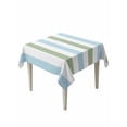 thumbnail image 1 of Sage Green Blue Striped Table Cloth, Farmhouse Sage Green Stripes Waterproof Tablecloth for Square Tables, Reusable Washable Fabric Table Cover for Restaurant Kitchen Dining Tables 60"x60", 1 of 6