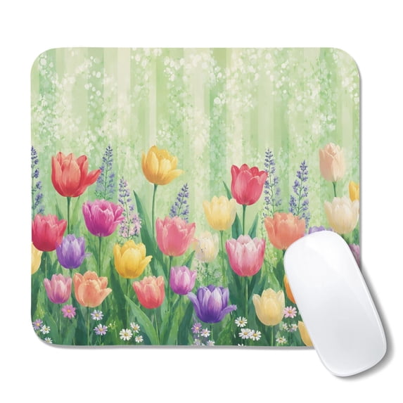 Sage Green, Blush Pink, Golden Yellow Botanical Small Mouse Pad, 20x22 ...