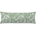 thumbnail image 1 of Sage Green Body Pillow Cover 20"x54" Pillow Case Botanical Plant Leaves Pattern Long Pillow Cases Protector with Zipper Decorative Soft Bedding Pillowcase Rectangle Cushion Covers for Bedroom,Sofa, 1 of 5