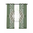 thumbnail image 1 of Sage Green Boho Blackout Curtains 72 Inches Long for Bedroom, American Native Southwest Abstract Art Thermal Insulated Room Darkening Black Out Window Curtain Panels Grommet Drapes for Living Room, 1 of 8