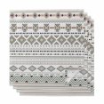 thumbnail image 1 of Sage Green Boho Cloth Napkins, Vintage Ethnic Tribe Abstract Art Washable and Reusable Dinner Napkins Set of 4, Table Napkin for Kitchen Party Birthday Wedding Hotel Housewarming 20"x20", 1 of 9