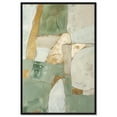 thumbnail image 1 of Sage Green Boho Elegant Abstract Canvas Wall Art by Art Remedy, Black Floater Frame, 16"x24", 1 of 8
