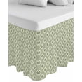 thumbnail image 1 of Sage Green Boho Geometric Wrap Around Bed Skirts for King Bed 16" Drop,Bed Skirt with Adjustable Elastic Belt Dust Ruffle Bed Valance for Bedroom Hotel Luxury Country Abstract Pattern Bed Frame Cover, 1 of 7
