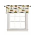thumbnail image 1 of Sage Green Boho Kitchen Valances for Windows Farmhouse Linen Window Valance Curtain for Living Room Window Treatment Geometric Bohemian Color Block Valance Rod Pocket Topper Drape, 60 x 18 Inch, 1 of 6
