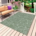 thumbnail image 1 of Sage Green Boho Outdoor Rug for Patio/Deck/Porch, Non-Slip Large Area Rug 4 x 6 Ft, Modern Minimalist Feminine Face Lines Indoor Outdoor Rugs Washable Area Rugs, Reversible Camping Rug Carpet Runner, 1 of 8