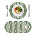 thumbnail image 1 of Sage Green Boho Round 13 Inch Placemats Set of 4, American Native Southwest Abstract Art HeatResistant Non Slip Place Mats for Dining Table, Wipeable Braided Kitchen Table Mats for Housewarming, 1 of 9