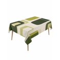 thumbnail image 1 of Sage Green Boho Table Cloth, Modern Abstract Geometric Middle Century Waterproof Tablecloth for Rectangle Tables, Reusable Washable Fabric Table Cover for Restaurant Kitchen Dining Tables 60"x120", 1 of 6
