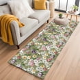 thumbnail image 1 of Sage Green Botanical 2'x6' Runner Rugs for Hallway Kitchen Bedside Non Slip, Spring Floral Summer Botanical Vintage Entryway Rug Runners with Rubber Backing, Long Carpet Runner for Laundry Room, 1 of 8