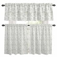 thumbnail image 1 of Sage Green Botanical Kitchen Curtains Sets for Windows 24 Inch Length, Watercolor Rustic Tree Abstract Rod Pocket Window Treatments Tier Curtains and Valances Set for Bedroom/Bathroom, 1 of 8