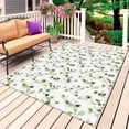 thumbnail image 1 of Sage Green Botanical Outdoor Rug for Patio/Deck/Porch, Non-Slip Large Area Rug 6 x 9 Ft, Retro Blossom Floral Wildflower Indoor Outdoor Rugs Washable Area Rugs, Reversible Camping Rug Carpet Runner, 1 of 8