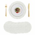 thumbnail image 1 of Sage Green Botanical Round 13 Inch Placemats Set of 6, Plant Flower Floral Tree Branch HeatResistant Non Slip Place Mats for Dining Table, Wipeable Braided Kitchen Table Mats for Housewarming, 1 of 9