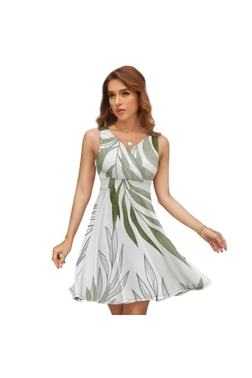 slim fit dress slacks Lucy Sage Green Floral Dress – Coco & Coast main image 0
