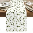 thumbnail image 1 of Sage Green Botanical Table Runner - 108 Inch Long, Kitchen Dining Table Runner Dresser Scarves, Retro Blossom Floral Wildflower Farmhouse Decor for Coffee Tables Wedding Party Banquet, 1 of 8