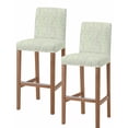 thumbnail image 1 of Sage Green Branches Bar Stool Covers Set of 2, Vintage Art Farmhouse Stretch Washable Bar Chair Covers with Backs, Removable Pub Counter Height Chair Cover for Kitchen Dining Room Cafe, 1 of 7