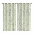 thumbnail image 1 of Sage Green Branches Kitchen Curtains Window Panels, Vintage Art Farmhouse Insulated Window Treatment Curtain, Grommet Curtains for Bedroom/Living Room/Bathroom, 2 Piece 42"Wx63"L, 1 of 8
