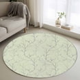 thumbnail image 1 of Sage Green Branches Round Area Rug 4Ft Washable Circle Rugs for Bedroom Dining Room, Vintage Art Farmhouse Non-Slip Carpet Floor Mats Indoor Outdoor Carpet Runner Aesthetic Home Decor, 1 of 8
