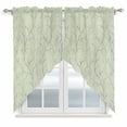 thumbnail image 1 of Sage Green Branches Swag Valances for Windows, Kitchen Window Curtains Over Sink, Vintage Art Farmhouse Window Treatment Curtains for Living Room/Bedroom Curtains 2 Panel Sets 36"x45", 1 of 8