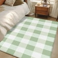 thumbnail image 1 of Sage Green Buffalo Check 4x6 Area Rugs, Farmhouse Plaid Modern Geometric Non-Skid Rubber Backing Large Rectangle Rugs - Living Room Bedroom Home Office, Indoor Floor Mat Carpets Washable Rug, 1 of 9