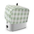 thumbnail image 1 of Sage Green Buffalo Check Toaster Cover 2 Slice, Farmhouse Plaid Modern Geometric Dustproof Bakeware Oven Protector with Top Hook, Waterproof Small Kitchen Appliance Toasters Dust Cover, 12"x7.5"x8", 1 of 9