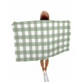 thumbnail image 1 of Sage Green Buffalo Plaid Beach Towels Oversized Super Absorbent, Farmhouse Green White Checkered Lightweight Bath Towel Quick Dry Sets For Bathroom/Pool/Rv Camping/Beach Play/Gym Room/Picnic 31"x62", 1 of 8