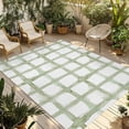 thumbnail image 1 of Sage Green Buffalo Plaid Outdoor Rug for Patio/Deck/Porch, Non-Slip Large Area Rug 4 x 6 Ft, Farmhouse Check Stripes Geometric Indoor Outdoor Rugs Washable Area Rugs, Camping Rug Carpet Runner, 1 of 8