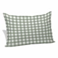 thumbnail image 1 of Sage Green Buffalo Plaid Pillow Covers 12"x20", Farmhouse Green White Checkered Soft Brushed Microfiber Breathable Throw Pillow Covers, Pillowcase with Zipper for Couch Sofa Bedroom Living Room, 1 of 9