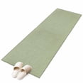 thumbnail image 1 of Sage Green Burlap Texture Large Area Rugs for Bedroom Living Room, Soft Non Slip Carpet Bedside Rug, Farmhouse Vintage Sage Green Rectangular Floor Cover Kitchen Accent Rug 2'x6' for Office, 1 of 9