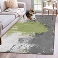 thumbnail image 1 of Sage Green Cement Gray Area Rugs 4'x6', Washable Small Throw Rugs for Office Bathroom, Modern Abstract Art Green Indoor Outdoor Rug Non-Slip Low Pile Carpet Runner Reversible Floor Mats, 1 of 8
