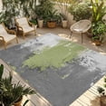 thumbnail image 1 of Sage Green Cement Gray Outdoor Rug for Patio/Deck/Porch, Non-Slip Large Area Rug 6 x 9 Ft, Modern Abstract Art Green Indoor Outdoor Rugs Washable Area Rugs, Reversible Camping Rug Carpet Runner, 1 of 8